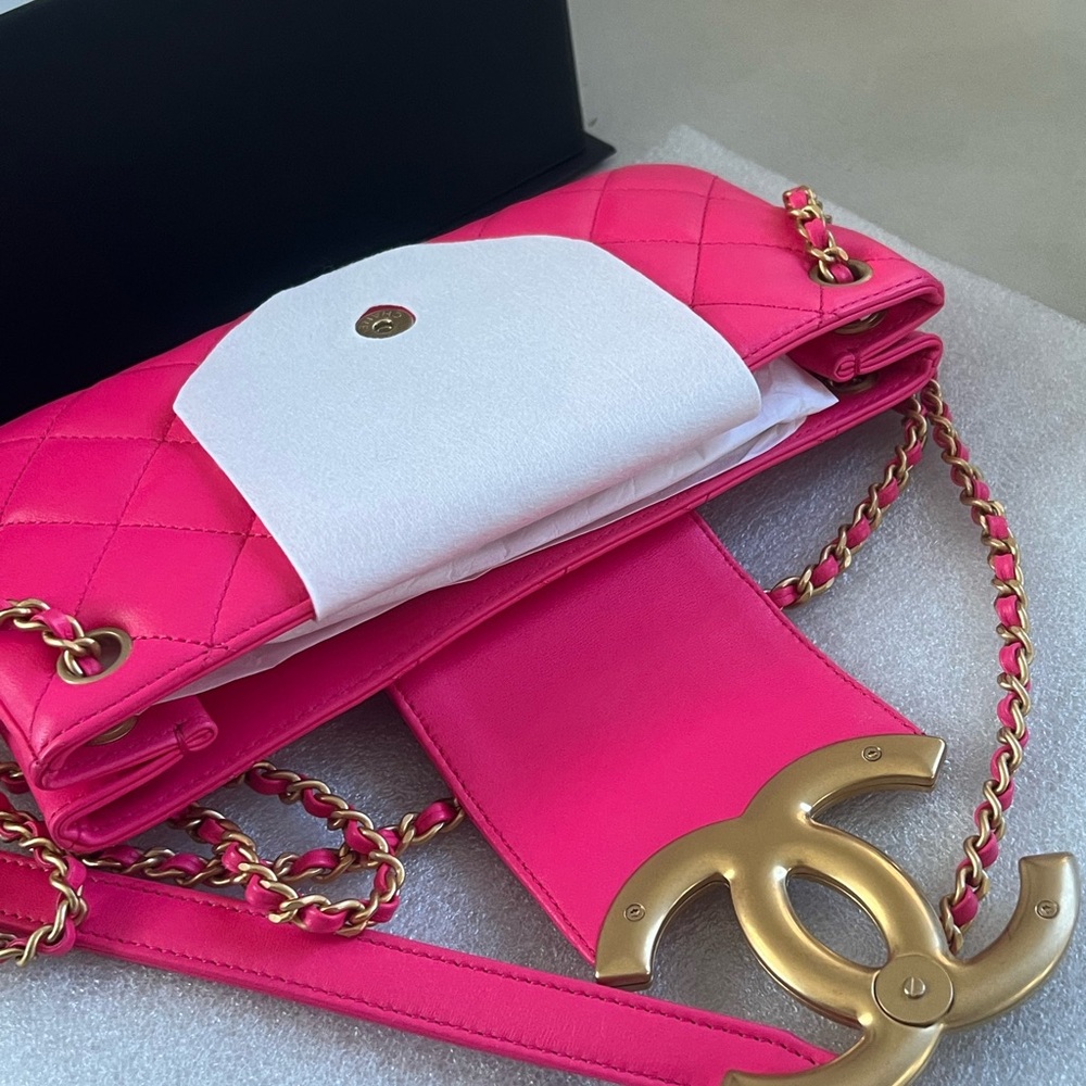 Chanel Baguette Bag Rare color hot pink with GHW - Picture 6 of 6